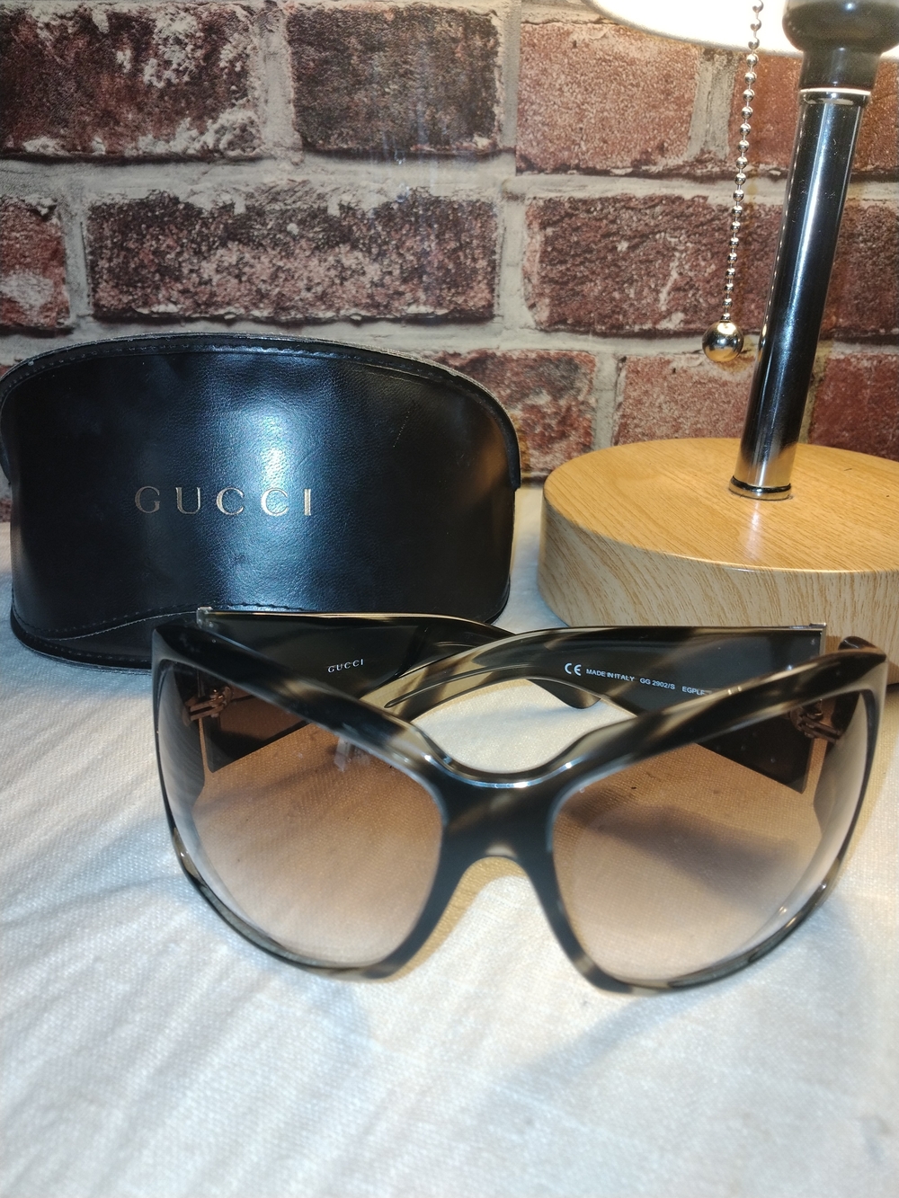 Gucci GG 2902/S EGPLF GRAY BROWN Gradient Oversized Sunglasses *VINTAGE RARE*